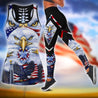 Happy Independence Day United States of America 3D All Over Printed Legging + Hollow Tank