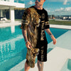 King Lion 3D All Over Printed Combo T-Shirt BoardShorts