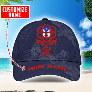 Customize Name Puerto Rico Classic Cap