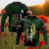 The ode Australia and Kiwi Veteran green 3D print shirts