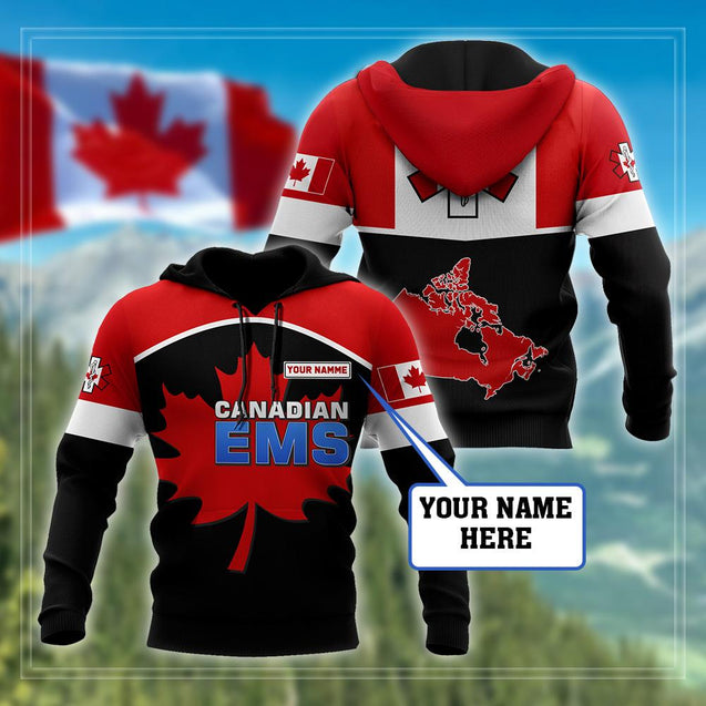 Personalized Name Canadian EMS 3D All Over Printed Unisex Shirts