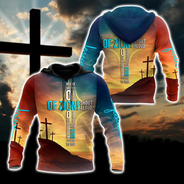 Premium Unisex Hoodie 3D All Over Printed Easter Day Christian Jesus No47 ML