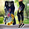 Premium I'm Hippie Girl 3D Over Printed Legging & Tank Top