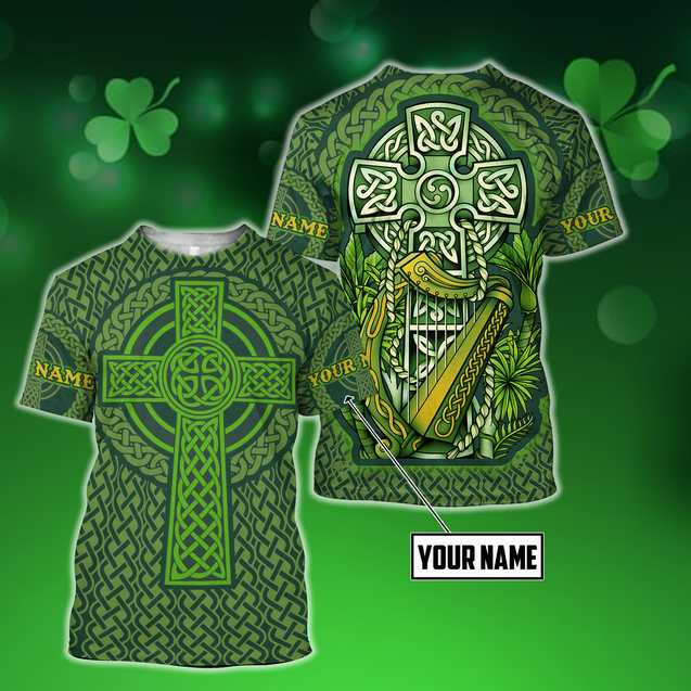 Custom Name Irish Saint Patrick's Day 3D All Over Printed Shirts For Men And Women TN