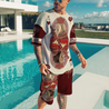 King Hearts Lion Poker 3D All Over Printed Combo T-Shirt BoardShorts