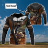 Personalized Name Bull Riding 3D All Over Printed Unisex Shirts Cowboy Ver 2