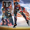 American 3D All Over Printed Legging + Hollow Tank