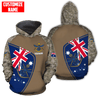 Custom name Anzac day Australia Army 3D printed shirts