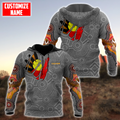 Custom name Aboriginal Australia In my heart 3D printed summer shirts