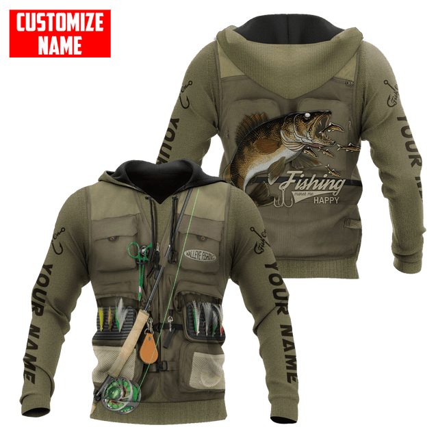 Customized name Fishing 3D All Over Printed Shirts