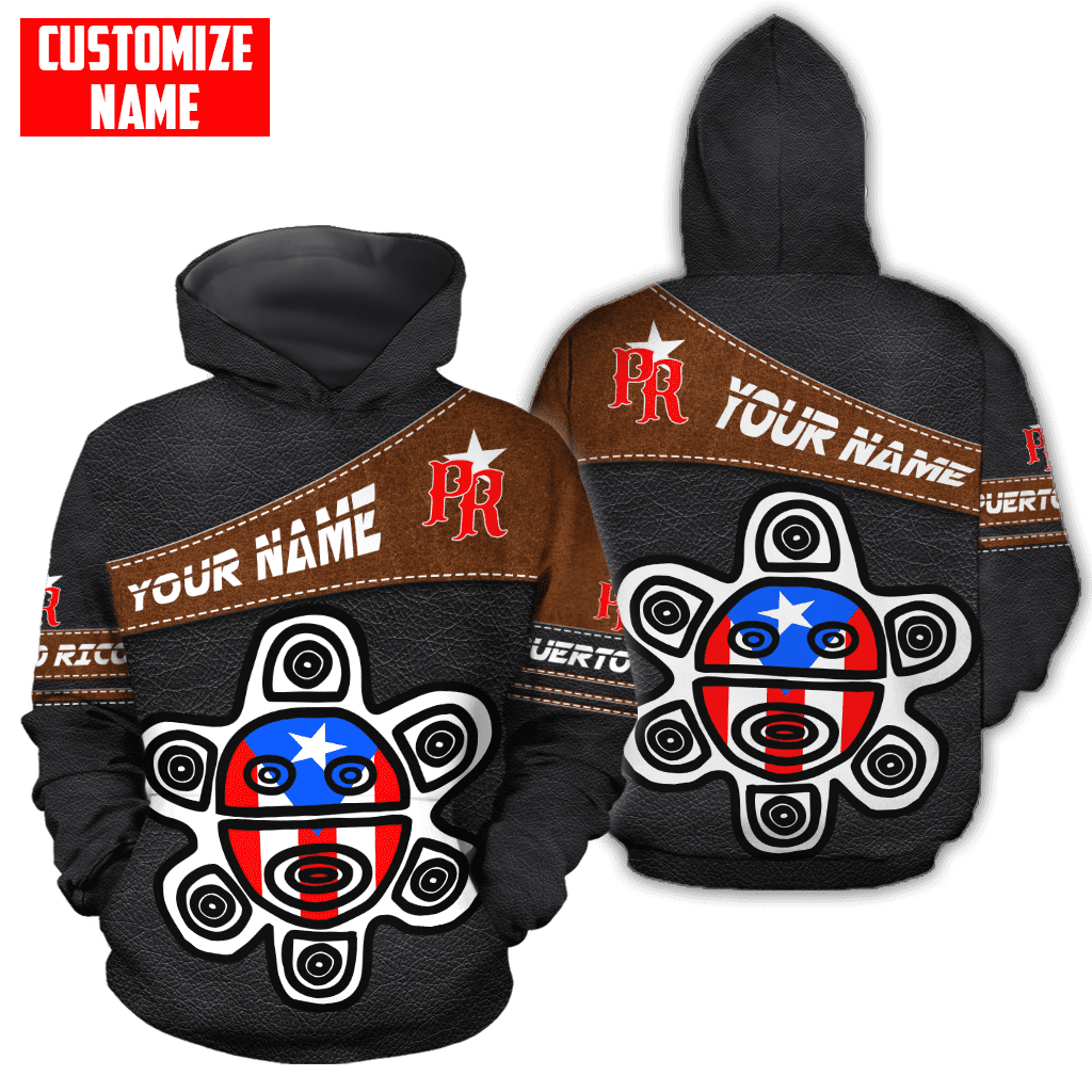 Customize Name Puerto Rico 3D All Over Printed Unisex Shirts