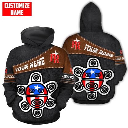 Customize Name Puerto Rico 3D All Over Printed Unisex Shirts