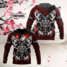 Premium Unisex 3D Printed Yin And Yang Samurai Shirts MEI