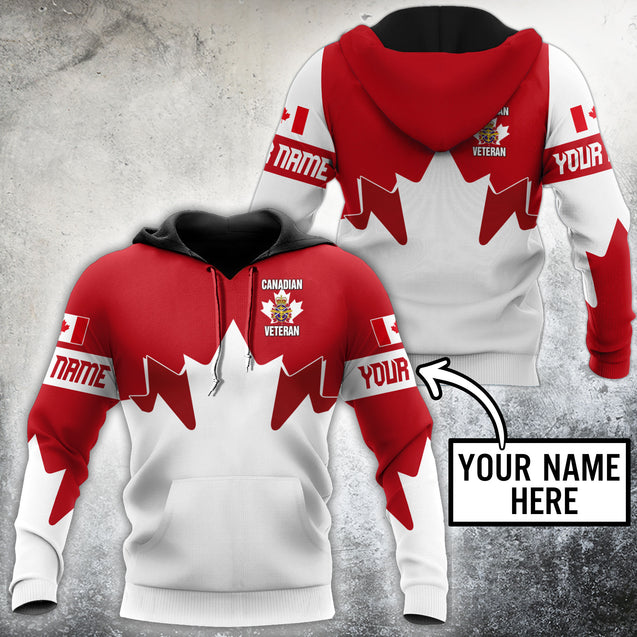 Personalized Name XT Canadian Veteran Pullover 3D All Over Printed Shirts NTN04032104