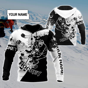 3D All Over Printed Hockey Unisex Shirts Custom Name XT