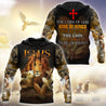 Jesus - The Lion And The Lamb 3D All Over Printed Shirts