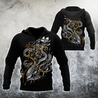 Premium Unisex Hoodie Kraken Octopus And Poseidon ML