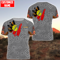 Custom name Aboriginal Australia In my heart 3D printed summer shirts