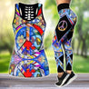 Premium Hippie 3D Over Printed Legging & Tank Top