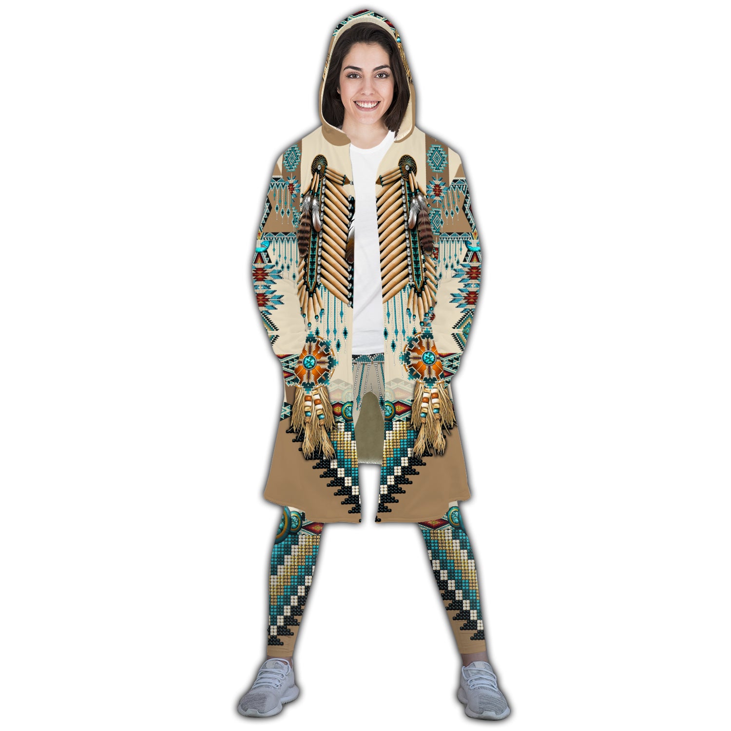 Native American 3D All Over Printed Legging + Cloak