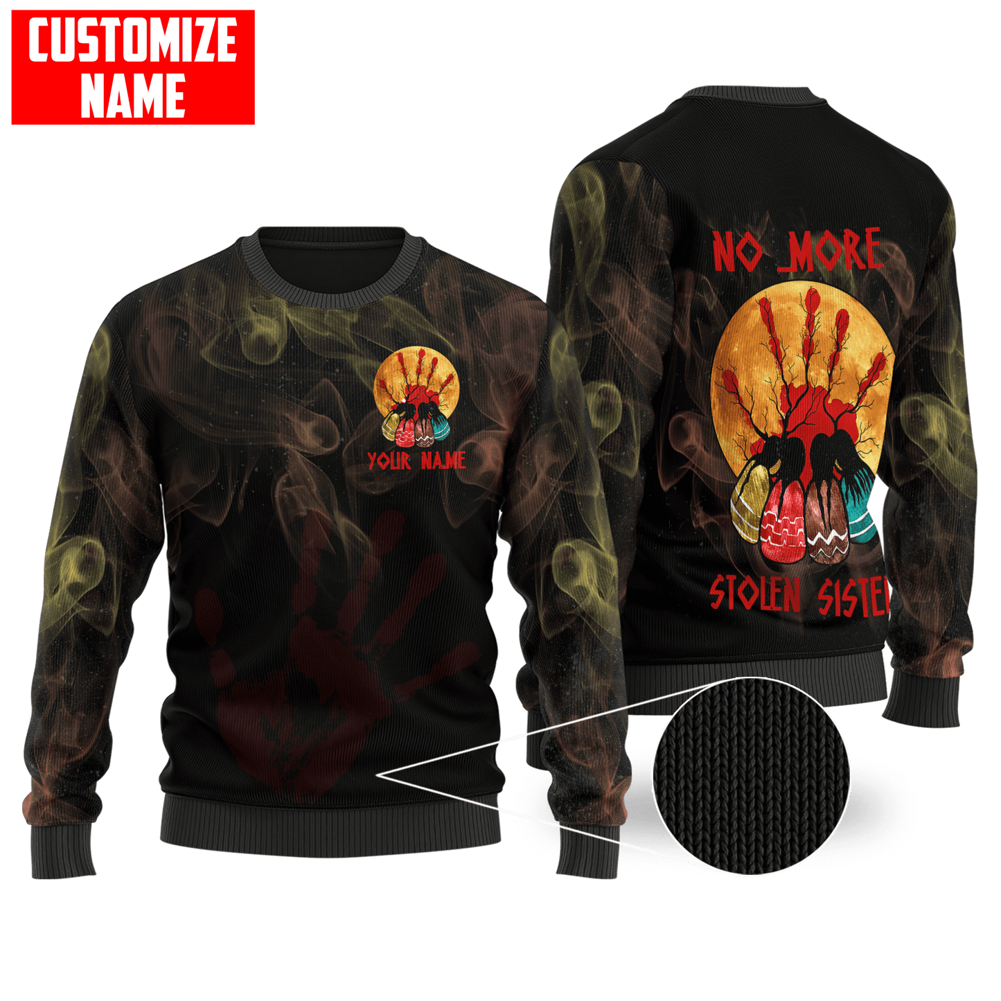 Customized name Native American No More Stolen Sisters 3D All Over Printed Unisex Shirts