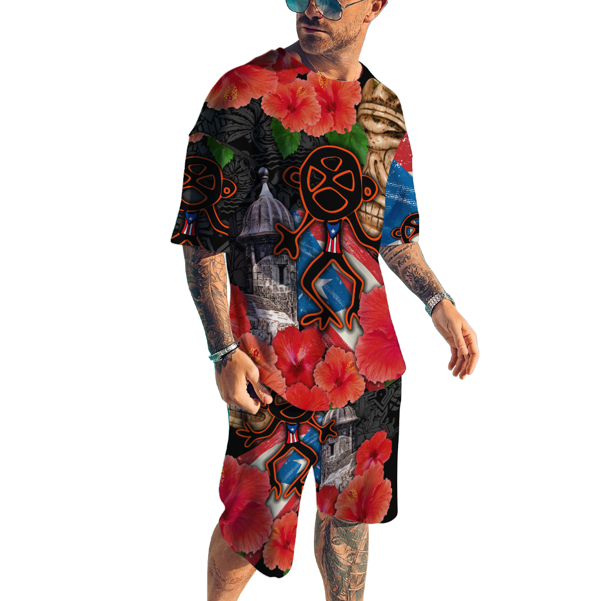 Puerto Rico Combo T-Shirt And Board Short MH04092103