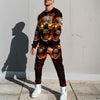 Crazy Fire Skull 3D All Over Printed Combo Sweater + Sweatpant