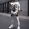 God Of Death Skull 3D All Over Printed Combo Hoodie + Sweatpant