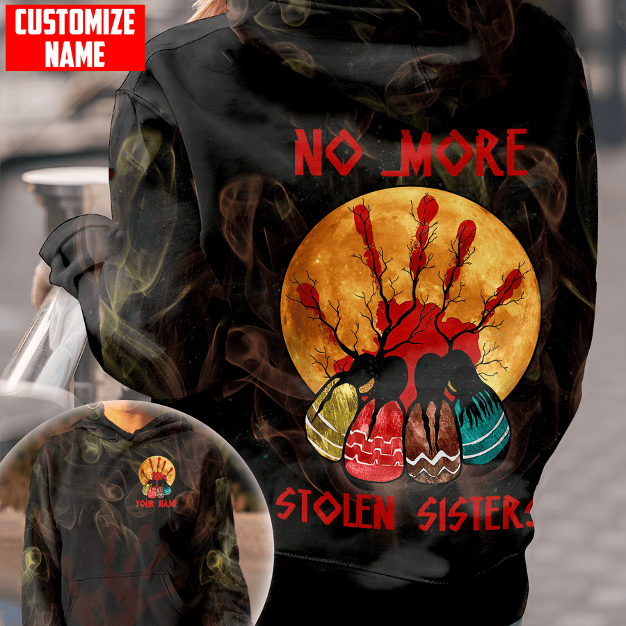 Customized name Native American No More Stolen Sisters 3D All Over Printed Unisex Shirts