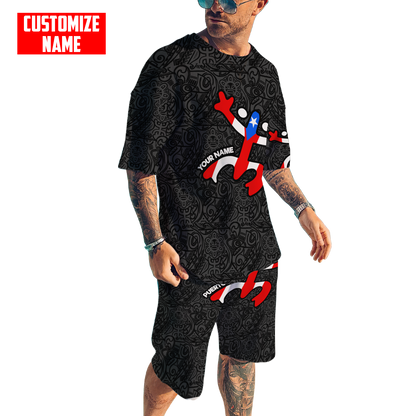 Customize Name Puerto Rico Combo T-Shirt And Board Short MH16032106