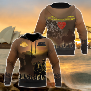 Anzac Day 3D Printed Unisex Shirts TN PD31032102