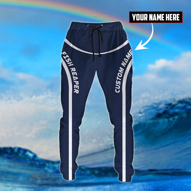 Custom name Marlin fishing design 3d print Combo Hoodie And Sweatpant