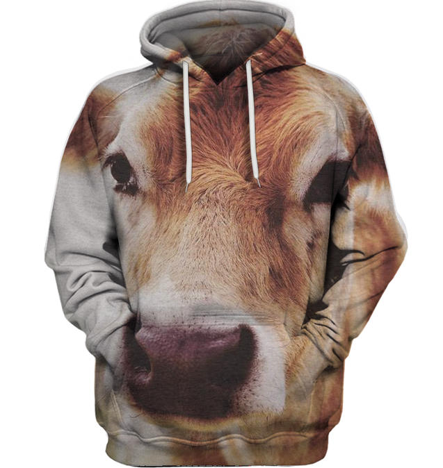 3D All Over Print Cow Face Shirt-Apparel-6teenth World-Hoodie-S-Vibe Cosy™