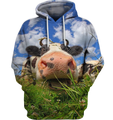3D All Over Print Lovely Cow Face Shirt-Apparel-6teenth World-Hoodie-S-Vibe Cosy™
