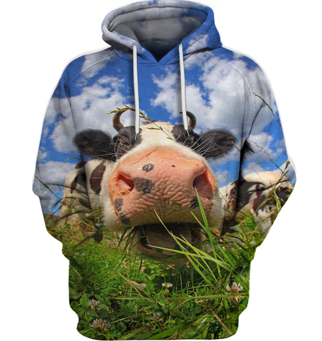 3D All Over Print Lovely Cow Face Shirt-Apparel-6teenth World-Hoodie-S-Vibe Cosy™