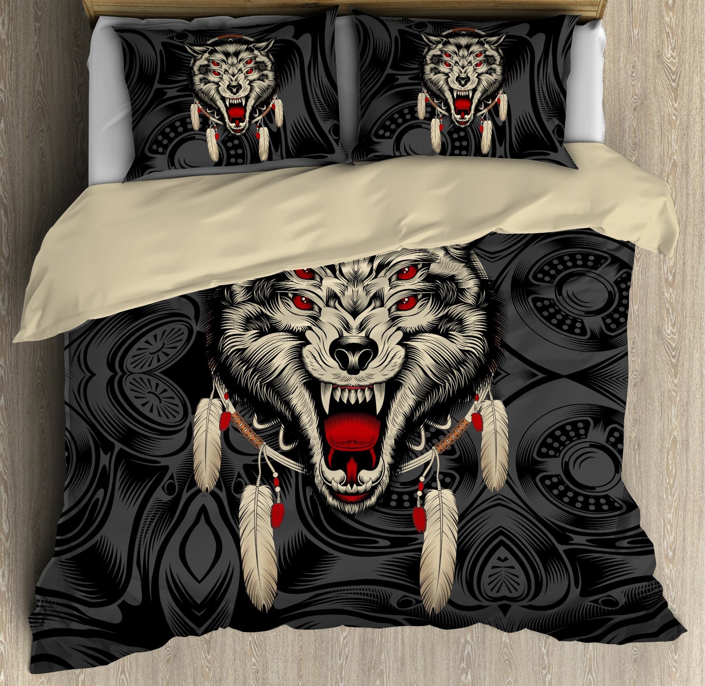 Wolf 3D All Over Printed Bedding Set