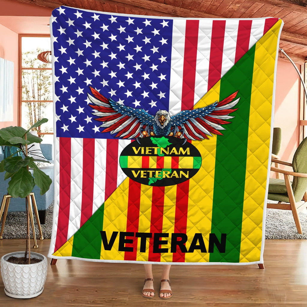 Viet Nam Veteran 3D All Over Printed Quilt