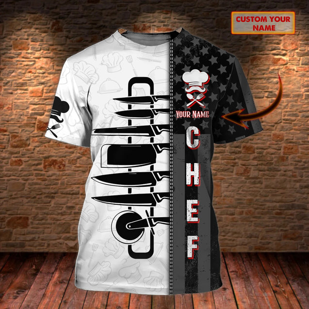 Custom Name Master Chef 3D All Over Printed Unisex Shirts