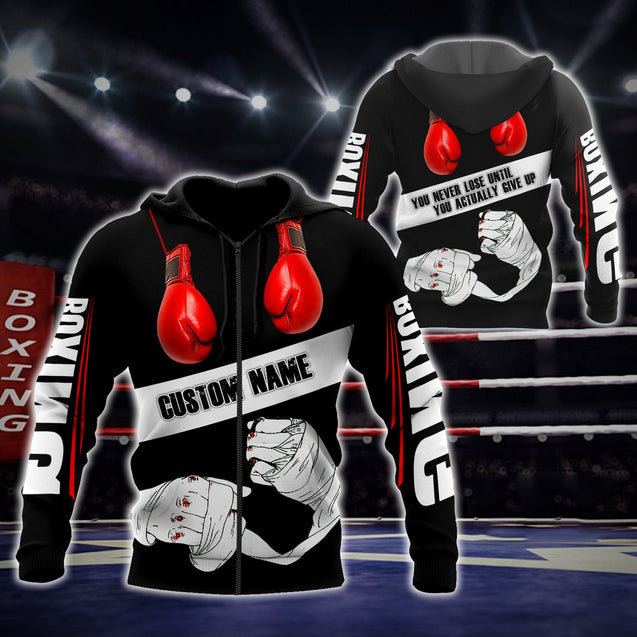 Custom Name Boxing 3D All Over Printed Unisex Shirts