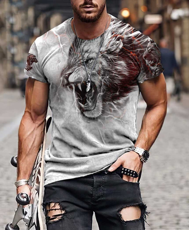 Lion Tattoo Thunder 3D All Over Printed Unisex Shirts