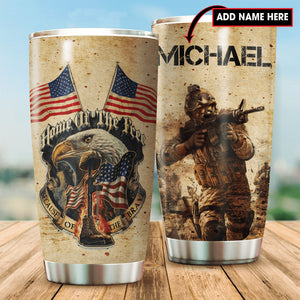 Customize Name United States Army Tumbler