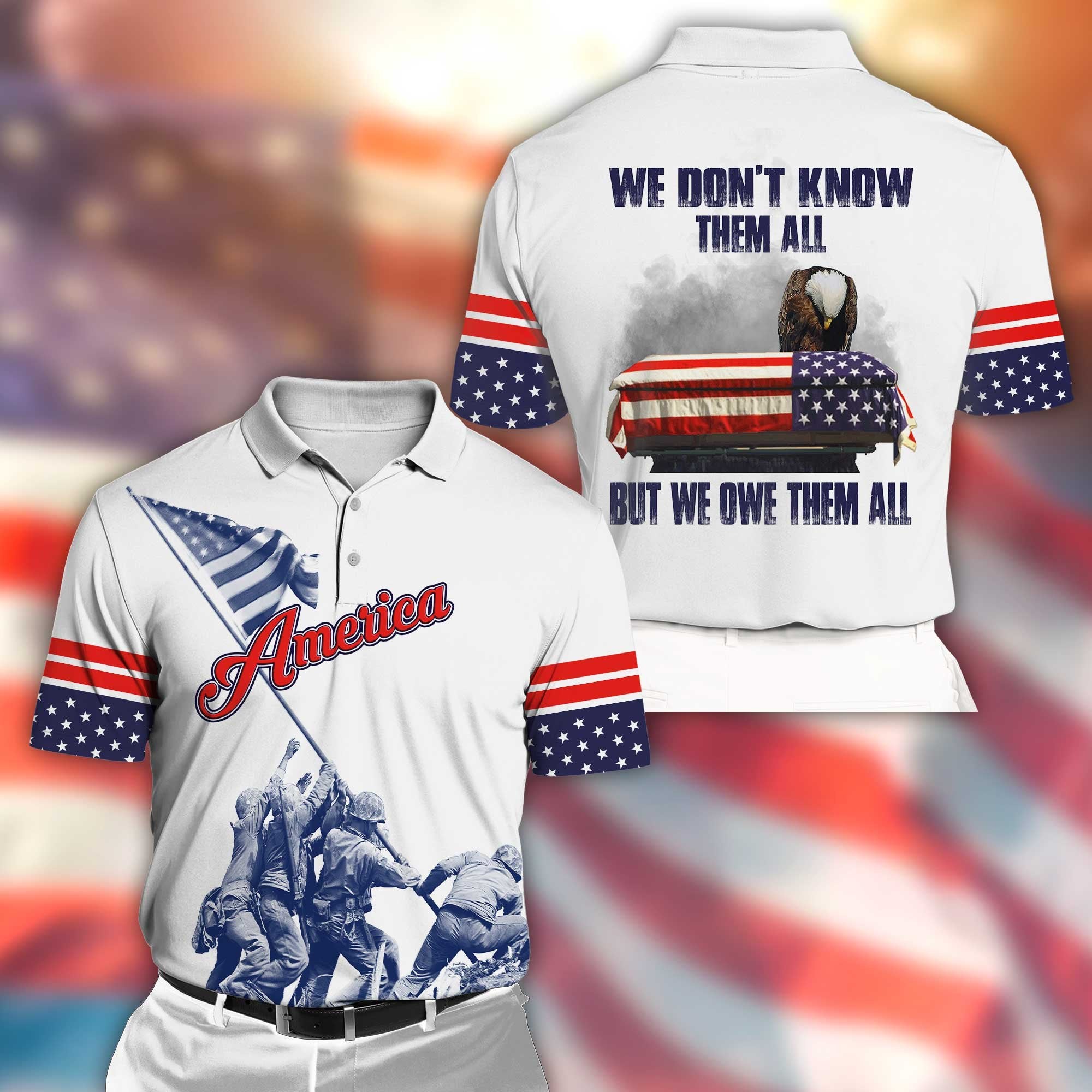 American 3D All Over Printed Unisex Shirts