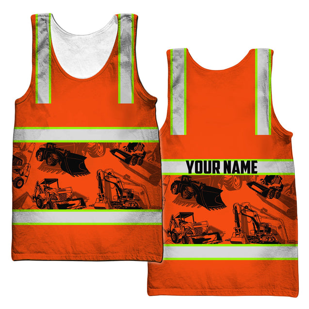 Customize Name Heavy Equipment Operator 3D All Over Printed Unisex Shirt