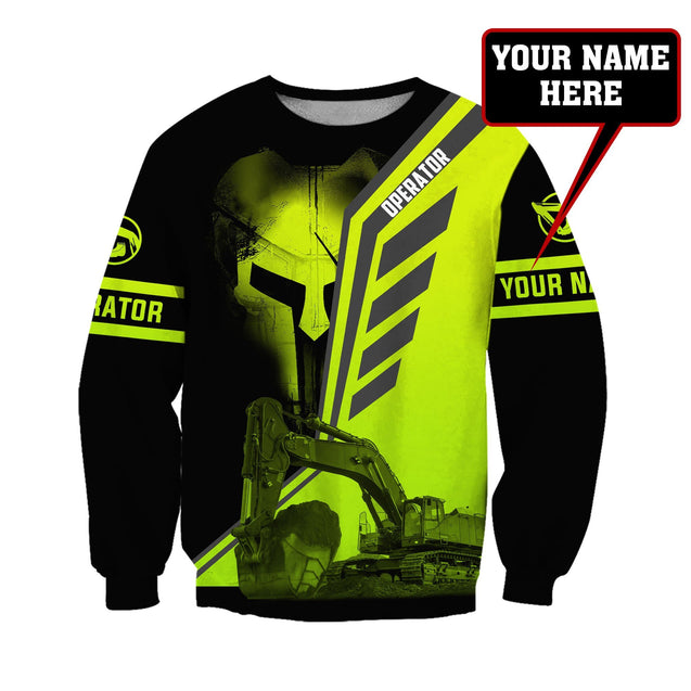 Customize Name Heavy Equipment Operator 3D All Over Printed Unisex Shirts