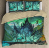 Canada Moose And Maple Leaf Aurora Bedding Set-ML-ML-US Twin-Vibe Cosy™