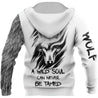 Wolf - A Wild Soul Can Never Be Tamed 3D All Over Printed Unisex Shirts No 02