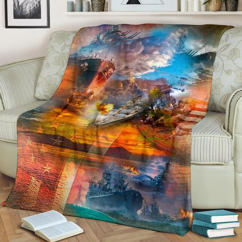 US Navy 3D All Over Printed Blanket