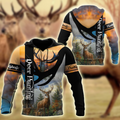 Love Deer Hunting 3D All Over Printed Shirts For Men And Woman