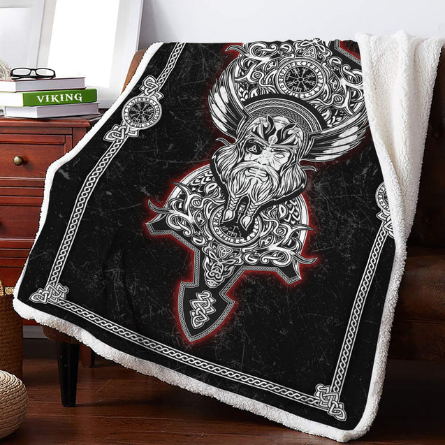 Viking 3D All Over Printed Blanket