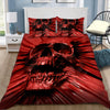 Red Screaming Skull Bedding Set DQB07182008-TQH-BEDDING SETS-TQH-Twin-Vibe Cosy™